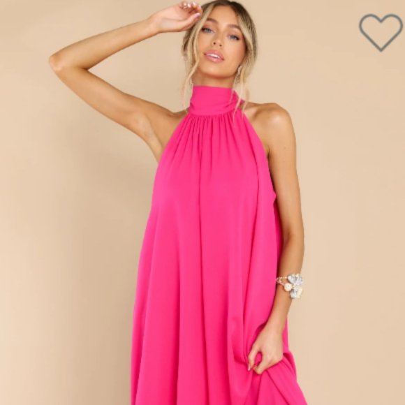 Red Dress Boutique Dresses & Skirts - Red Dress She Is Magic Hot Pink Maxi Dress
